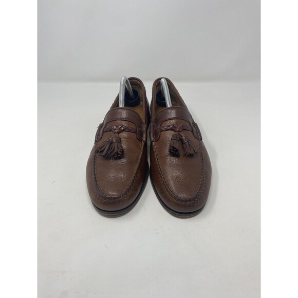 Allen Edmonds Shoes Mens Size 9.5D Brown Leather Tassel Loafers Dress Made USA main image 12